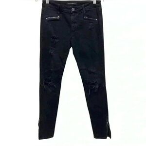 Cult of Individuality Mid Waist Moto Jeans